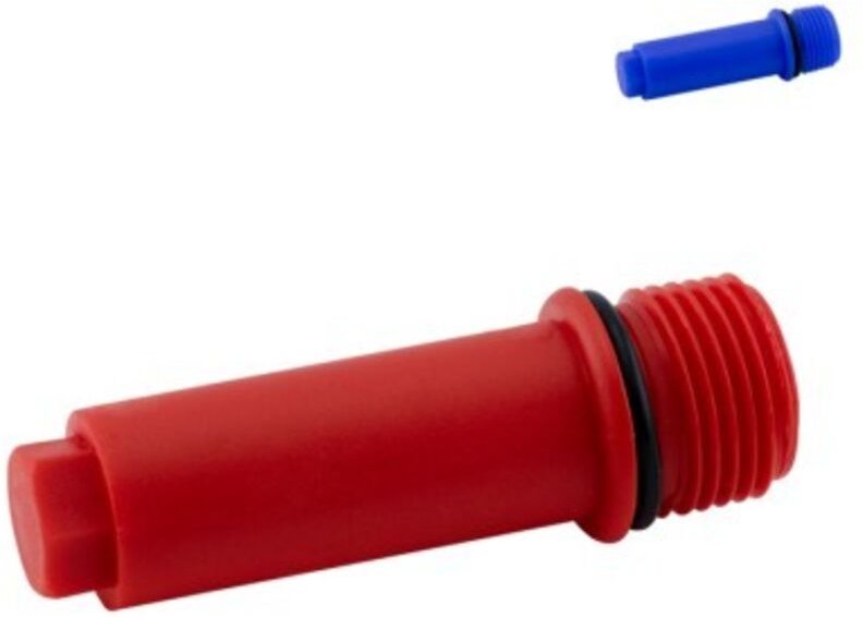 Langer Sechskantstecker, Beutel, 10 Stück – 1' – 2'/Rot, ABRISA