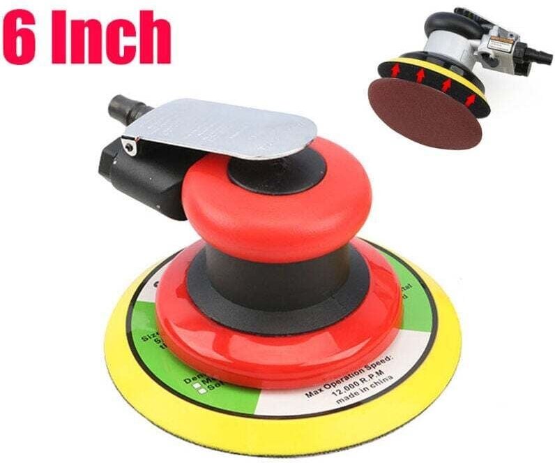 Professioneller Druckluft-Exzenterschleifer, Hochleistungs-Mini-Doppelwirkungs-Druckluftpolierer mit 10.000 U/min (15,2 ...