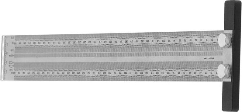 Hochpräzises Zeichenlineal aus Edelstahl. Einfache Handhabung. Sichere, abgerundete Ecken.