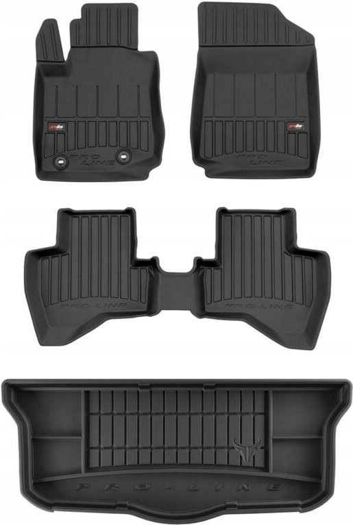 SET 3D Gummimatten Peugeot 108 HB ab 2014-