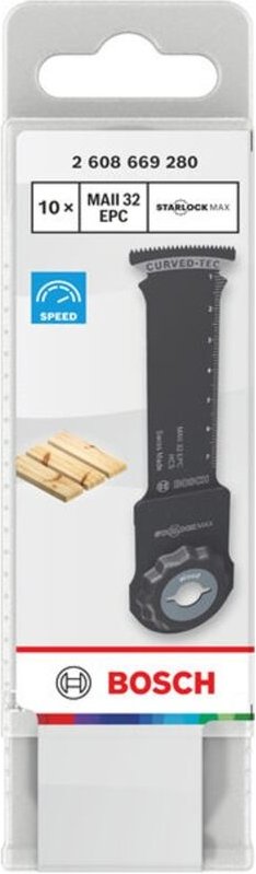 Bosch Tauchsägeblatt MAII 32 EPC Holz, Starlock, 32 x 80 mm, 10-tlg.