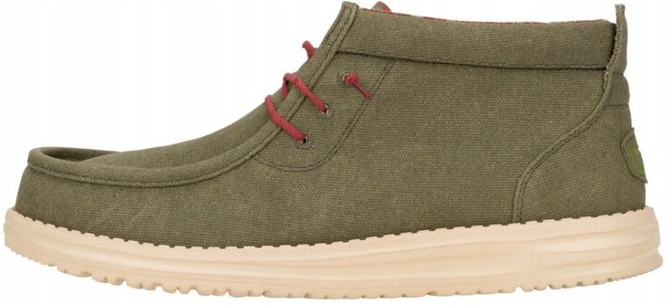 Heydude Wally Mid Waxed Canvas 41868 44 Olive