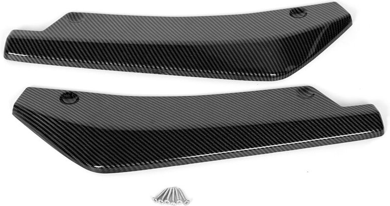 Universeller Heckstoßstangen-Lippendiffusor mit Carbonfaser-Textur