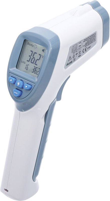 Bgs Technic - bgs Stirn-Fieber-Thermometer kontaktlos, Infrarot für Personen + Objekt-Messung 0 - 100°