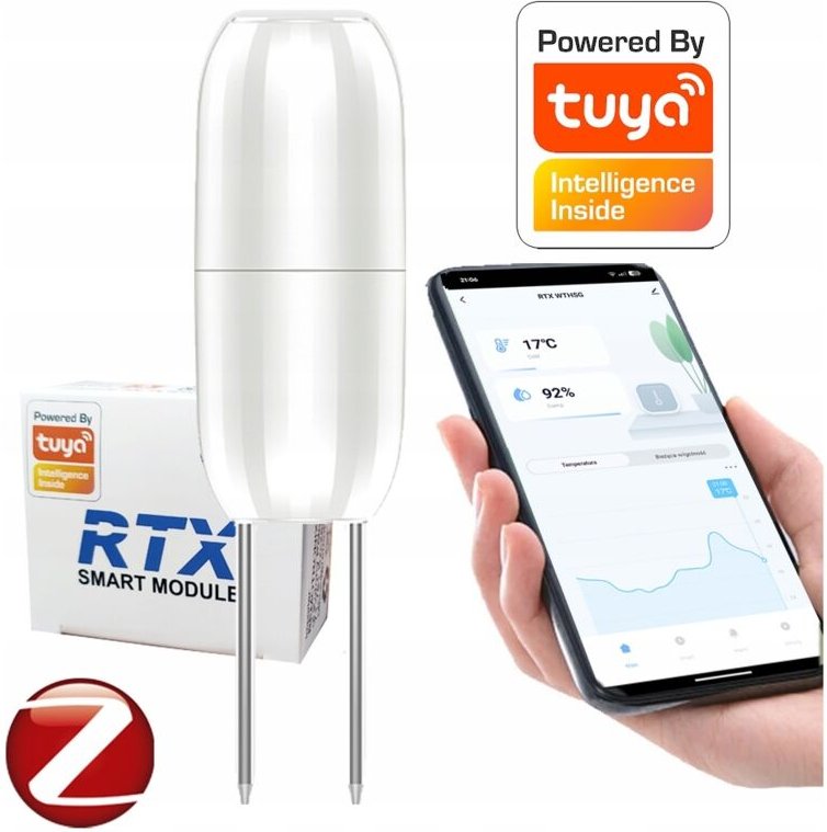 Tuya ZIGBEE Drahtloser Bodentemperatur- und Feuchtigkeitssensor für den Außenbereich