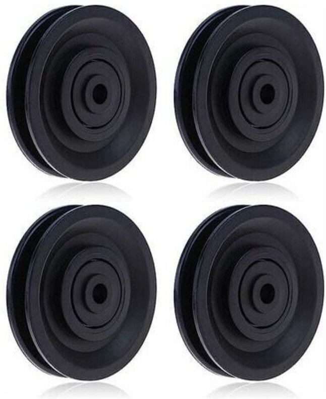 Brustmuskelrolle, Wandmuskelrolle, Kabelmuskelrolle, 75 mm Rolle, Nylonrolle, 75 mm, 4 Stück