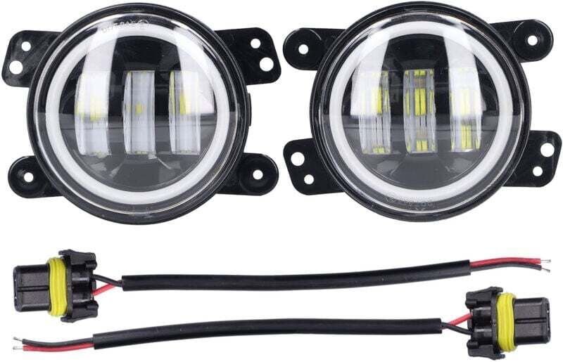 Angel Eyes Licht 30W 3000LM LED-Nebelscheinwerfer 10-30V Universal für PKW, LKW, Transporter und Anhänger
