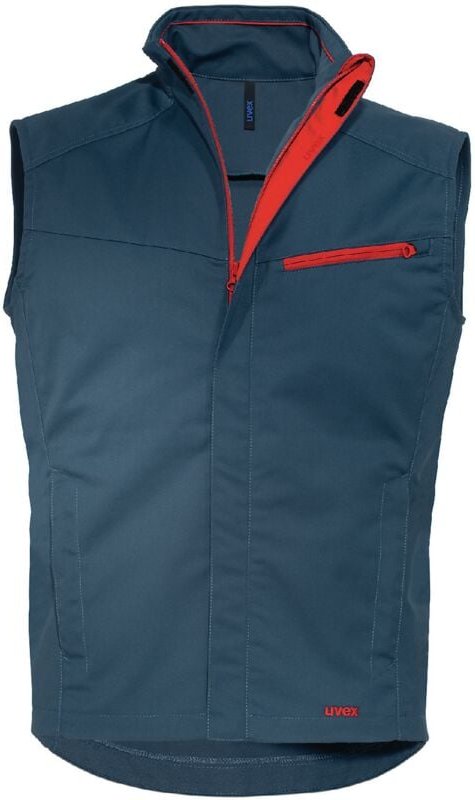 Uvex Suxxeed Herren-Arbeitsweste - Dunkelblaue Männer-Weste - Viele Taschen: XXXL