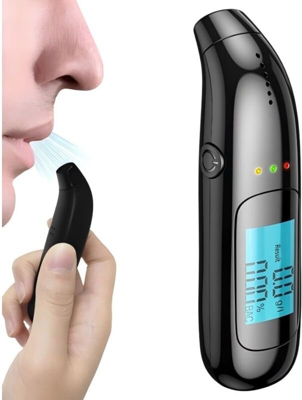 Professionelles Alkoholtestgerät mit digitalem LCD-Bildschirm und hochempfindlichem Chip, für den Heim- und professionel...