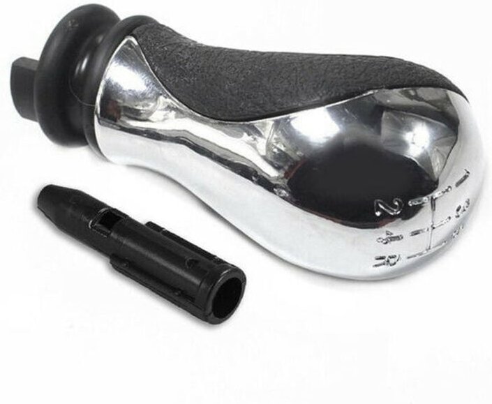 Pomello del cambio manuale a 5 marce per auto, ricambio per Citroën C5 01-08, Xsara Picasso 99-08 - Argento