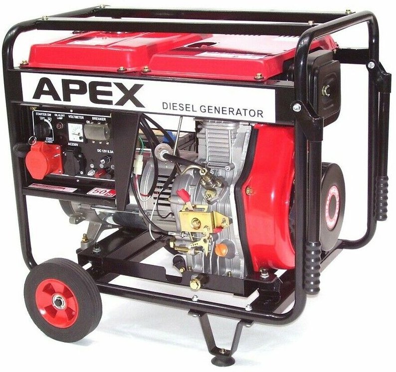 E-Start Diesel Stromerzeuger Generator 5500 400V Notstromaggregat 06281Generator