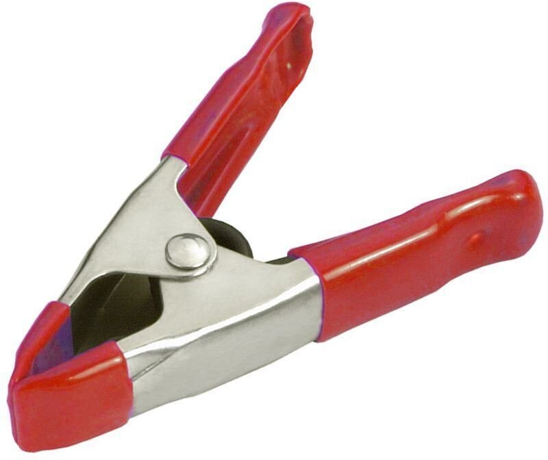 Leimklemm-Zwinge 100 mm verzinkt Griffe und Backen Kunststoffüberzogen