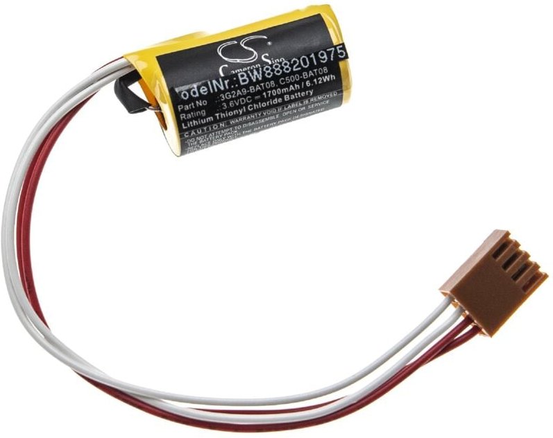 Batterie kompatibel mit Omron C20PF, C500F, C500, C50K, C28PF, C28P, C40PF, C40P plc Programmable Logic Controller (1700...