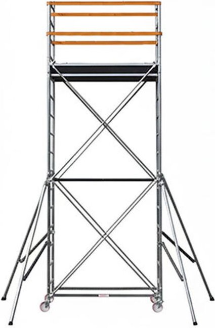 Rollgerust aus Stahl - 1 Bühne - Max. Arbeitshöhe 2,92m - POKER-HD-1