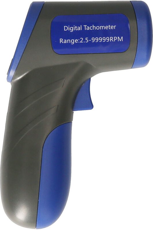 Digitaler Tachometer, Laser-Tachometer, tragbarer Tachometer (Messbereich 2,5–99999 U/min) mit hintergrundbeleuchtetem L...