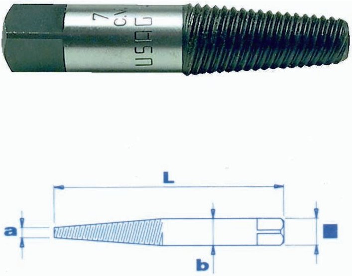 Konische Auszieher für Schrauben 18 - 24 Bohrung 11,8 mm - Idrhaus