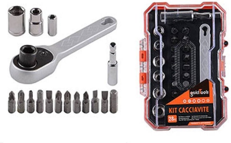 Trade Shop Traesio - Trade Shop - kit cacciavite multiust 28PZ magnetic mit intercambiability tests 92186 -