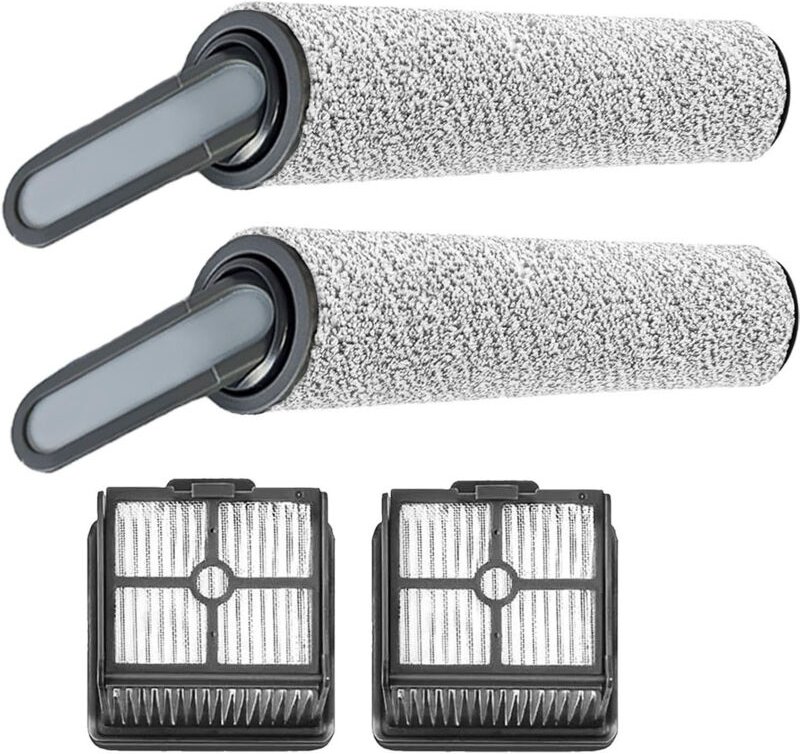 Bürstenrolle + Filter für Nass-/Trockensauger H12/H12S/H11S, Zubehörset (2 Bürstenrollen + 2 Filter)