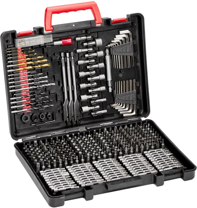 Bohrerset 318-teilig, Schrauberbit-Set, Schraubendreherbit-Set geeignet zum Bohren und Schrauben in Holz, Metall & Zemen...