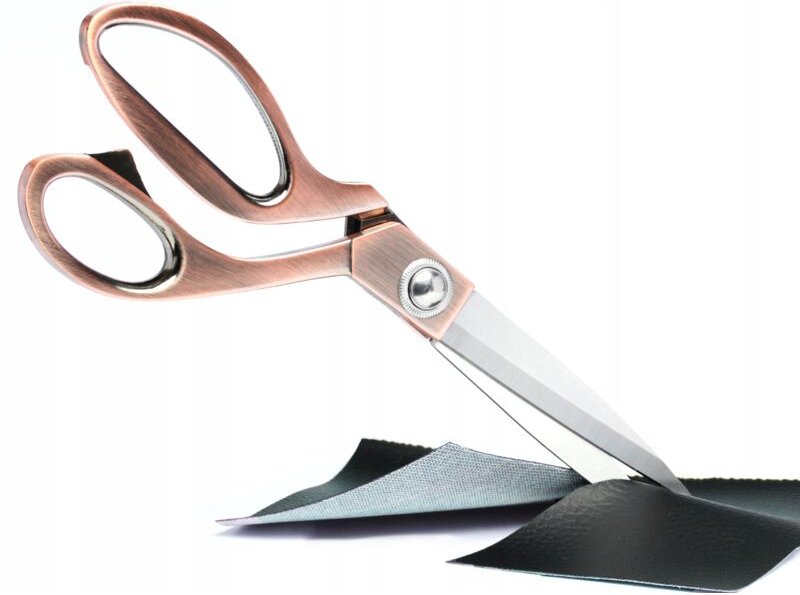 Professionelle Schneiderschere, scharf und groß