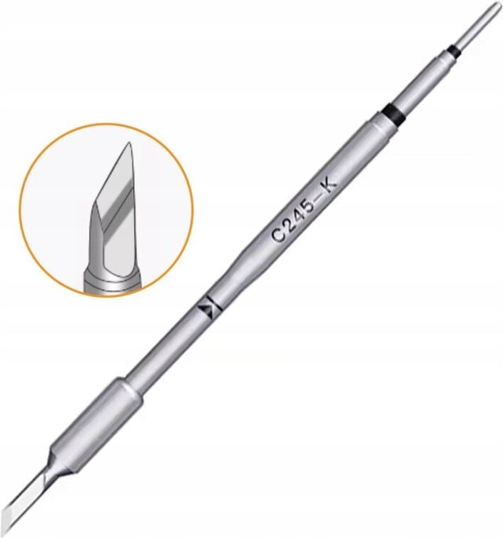 Rosfix Lötspitze C245-K – Kompatibel mit JBC, AIXUN, SUGON, YIHUA, BAKON Präzises Löten Hitzebeständiges Metall Ersatzsp...