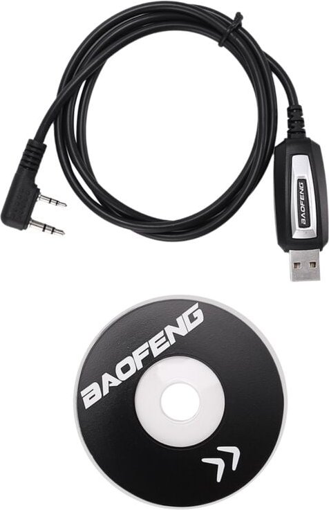 Tlily - USB-Programmierkabel + Treiber-CD für FunkgeräT UV-5R -888S -F8