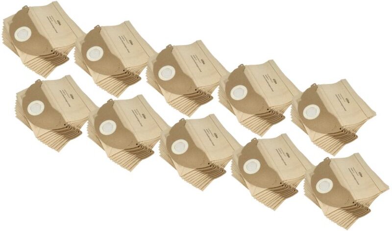 vhbw 100x Staubbeutel kompatibel mit Kärcher A 2054 Me, A 2064 PT, A 2206 Serie, A 2074 PT, A2064 PT Staubsauger - 25cm ...