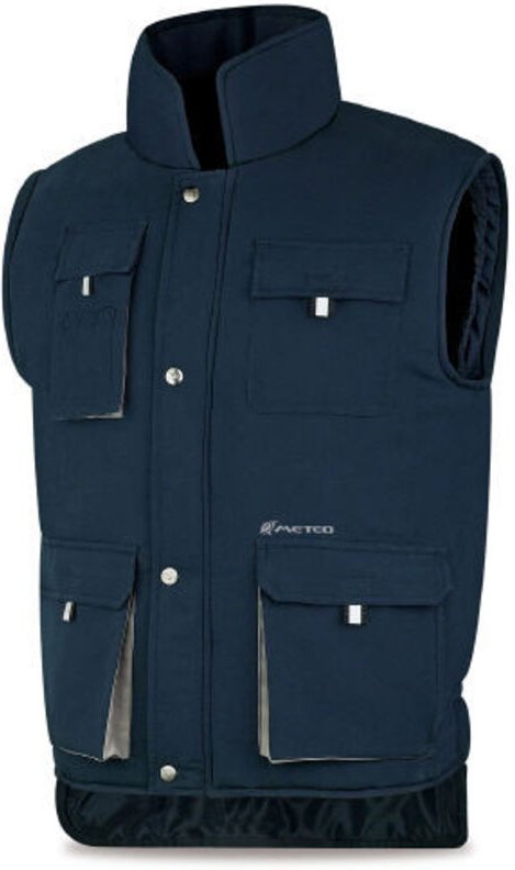 MARKE Arbeitsschutzweste „Heimdall“ mit mehreren Taschen, Größe XXXL, aus marineblauem Polyester VMRAXXXL