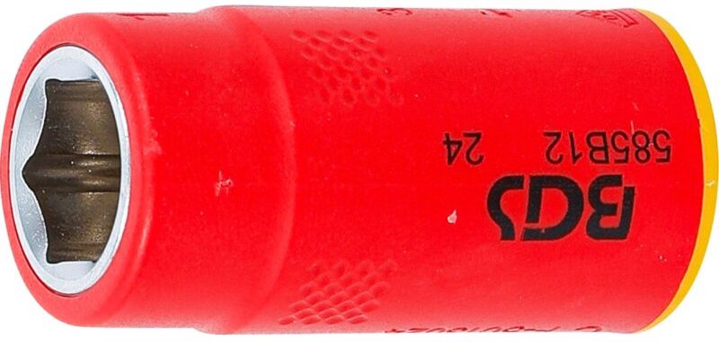 BGS 35872 VDE-Steckschlüssel-Einsatz Sechskant, An trieb Innenvierkant 10 mm (3/8"), SW 12 mm