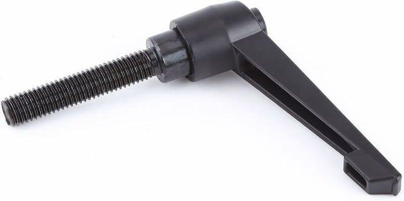 Vtizikl Poignée de Serrage Réglable M10 - Levier à Filetage Mâle 25-50mm - Alliage Aluminium pour Étau/Établi (M10x40)