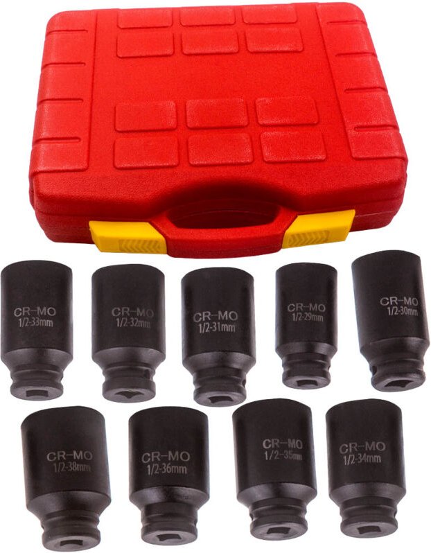 BFO - Kraft-Einsatz Schlagschrauber Nuss Schlagnuss Sechskant Stecknuss 29 bis 38 mm