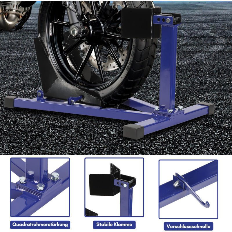Jopassy Motorradständer Montageständer Motorrad Transportständer für vorne längenverstellbar