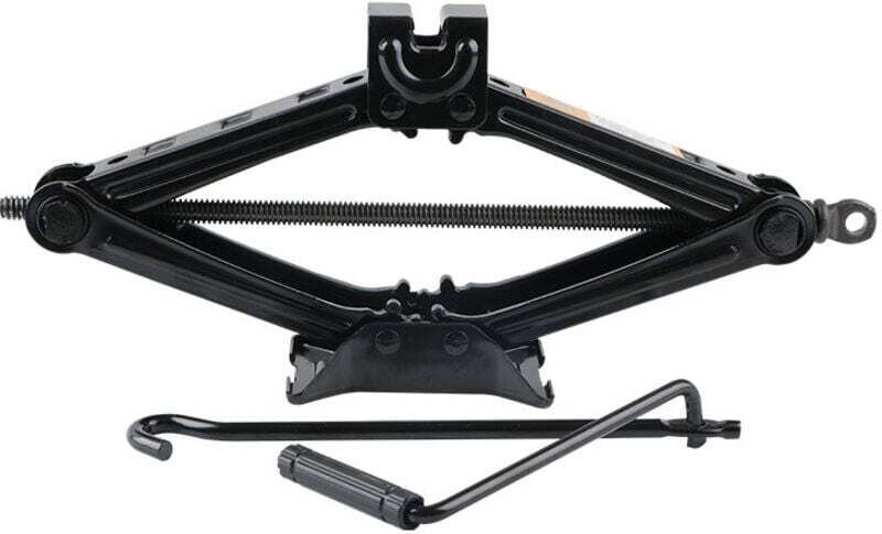 Cric À Ciseaux 2 Tonnes Extensible 100-390 Mm Antirouille Avec Clé À Molette Et Poignée De Vitesse Pour Réparation Pneus...