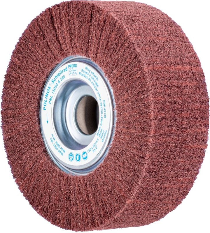 Pferd - 44644129 polinox Vlies-Schleifrad pnl ø 150 x 50 mm Bohrung-Ø 254 mm a 280 für Feinschliff &