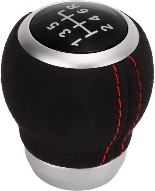 Zoternen - Wakects Auto-Schaltknaufkopf, 6-Gang-Schaltknauf, Schalthebelgriff, abs + Wildleder, Schalthebelknopf, Schalt...