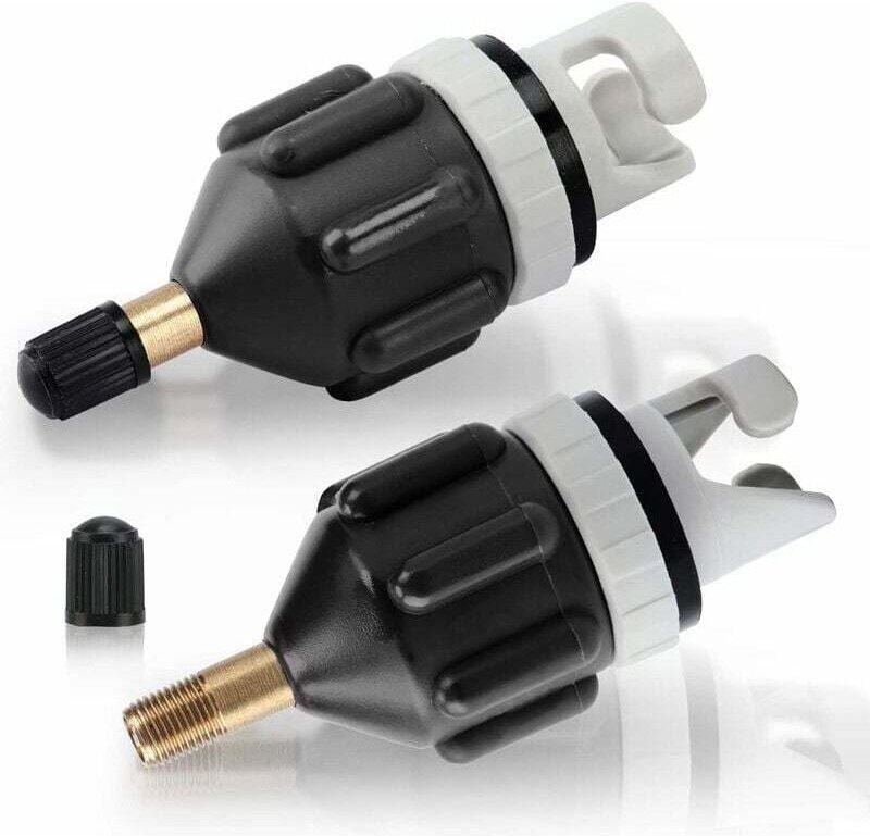 ZVD 2-teiliges Kajak-Adapter-Set, SUP-Adapterventil, Aufblaspumpen-Konverter für Kanus, Stand-Up-Paddleboards