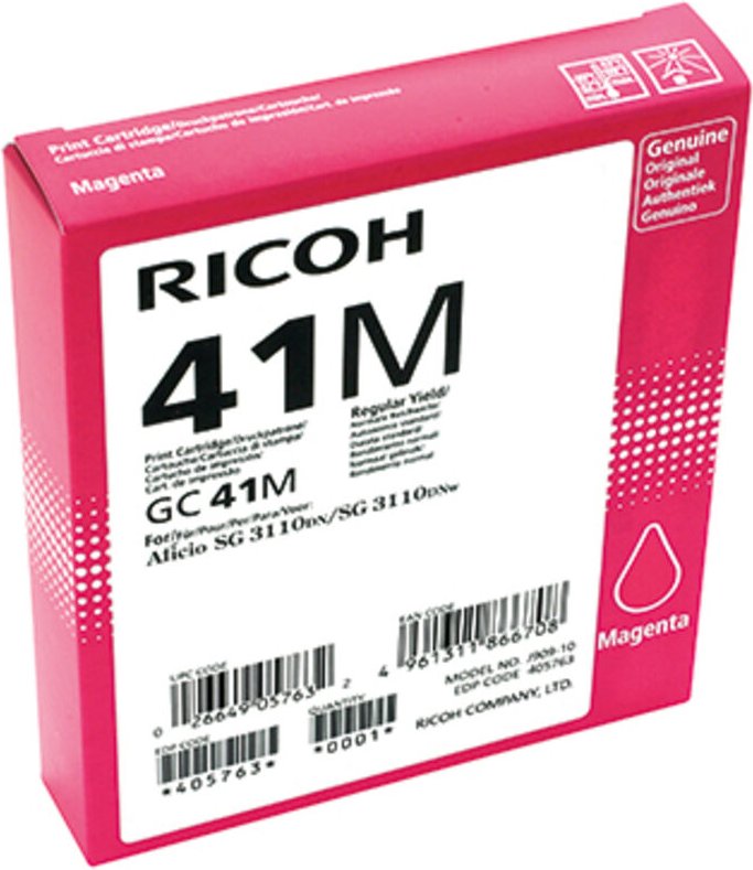 Gelpatrone GC-41 m ca. 2.200 Seiten magenta GC-41 m ca. 2.200 Seiten magenta