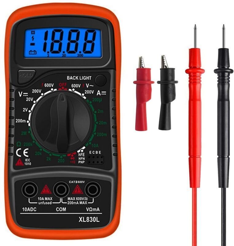 Automatisches Multimeter, NCV, Voltmeter, Amperemeter, AC/DC-Spannungsprüfer, Wechselstrom, Widerstand, Durchgang, Diode...
