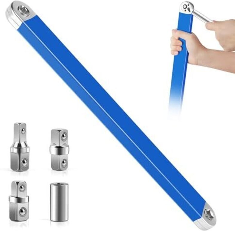 Offset Extension Wrench, Gekröpfter Verlängerungsschlüssel, Offset Verlängerungsschlüssel mit 1/2", 1/4" und 3/8" Antrie...