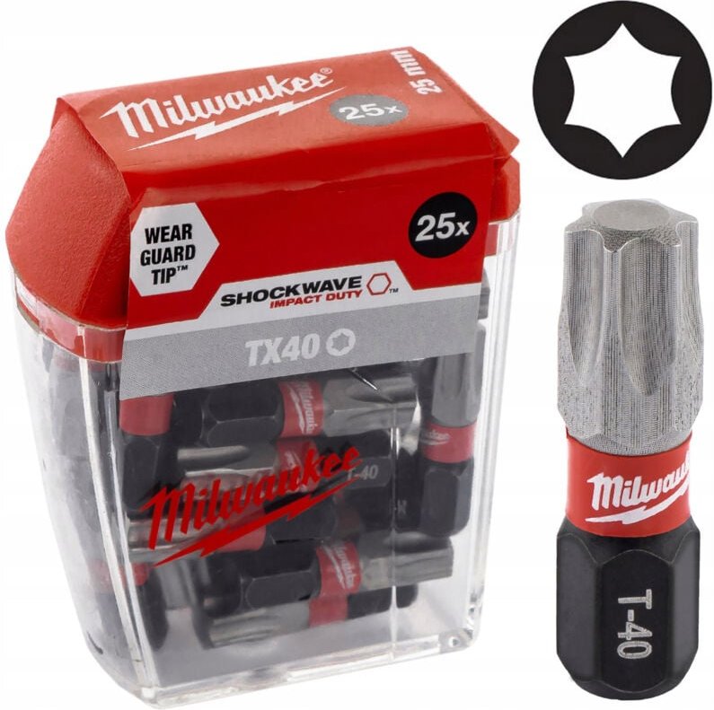 (z) Großpackung BIT SHOCKWAVE TX40 25mm (25 Stück)