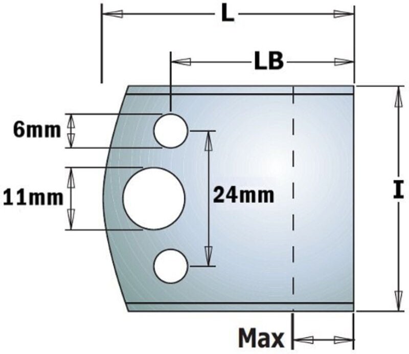 690.193H PAAR HSS-MESSER 40x4mm (zum Profilieren von max. 19mm)