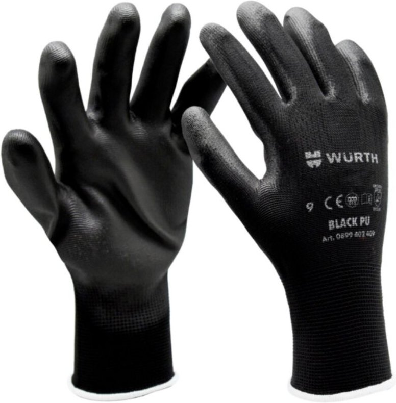 RED LINE Schutzhandschuhe, schwarz, Größe 9