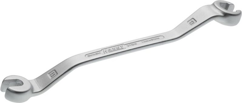 Doppel-Ringschlüssel, offen, Außen-Sechskant Profil, 11 x 13 mm, Art.Nr. 612N-11X13 - Hazet