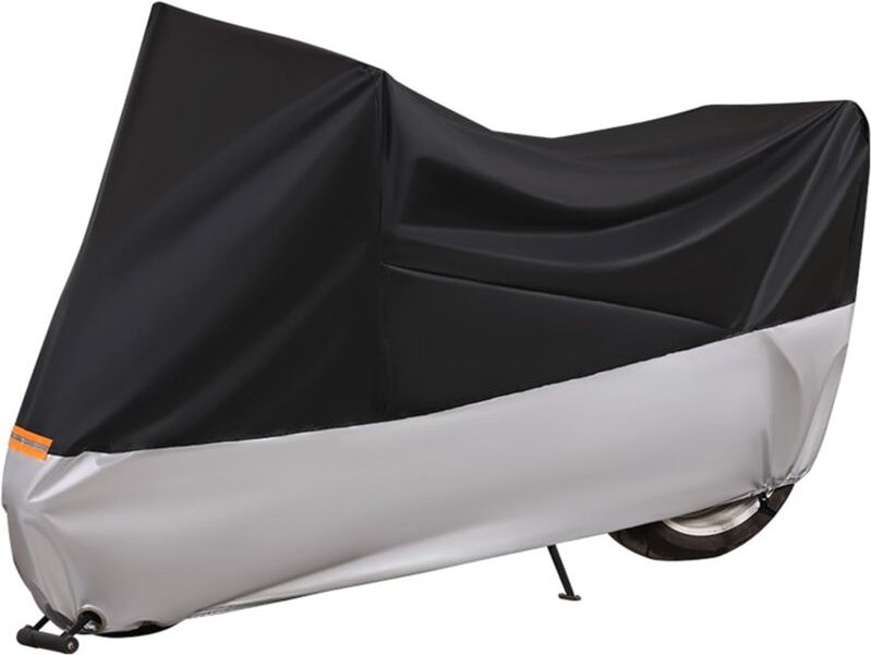 Motorradabdeckung, wasserdichtes Oxford-Gewebe, universeller Stil, xxl: 245 x 105 x 125 cm, Sonnenstaub-Windschutzabdeck...