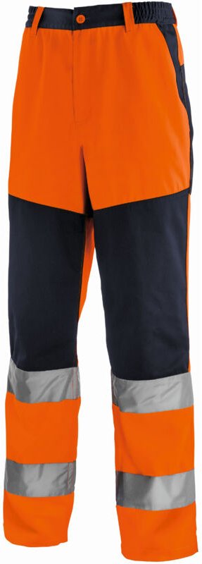 Warnschutz-Bundhose ROCHESTER leuchtorange/navy Größe 44