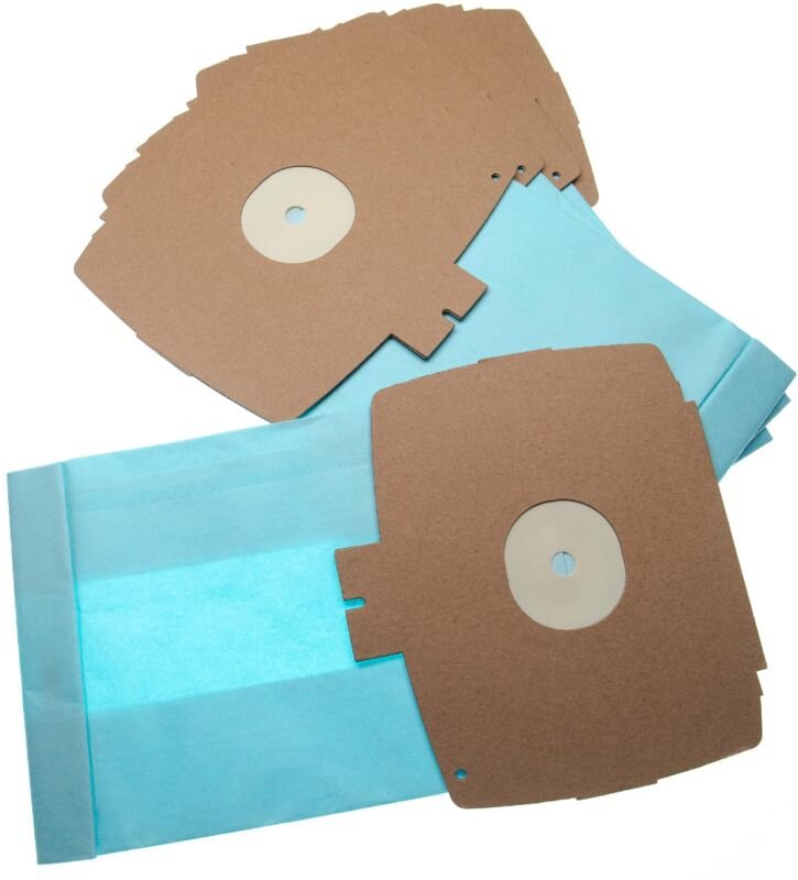 vhbw 5x Staubbeutel kompatibel mit Electrolux Z 390, Z 400, Z 370, Z 375, Z 380 Staubsauger - 26,1cm x 15,05cm Hellblau