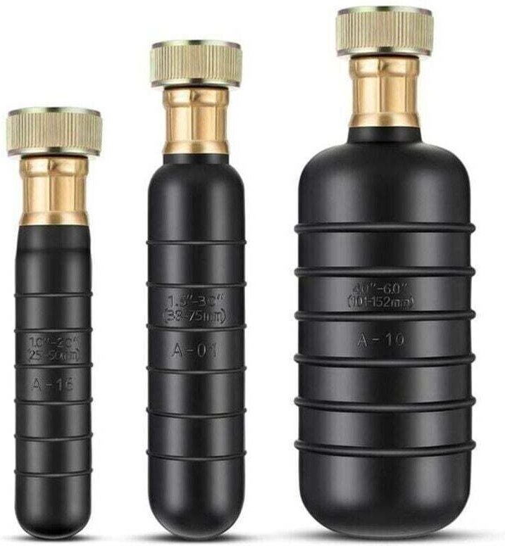 Abflussreinigungsset, 3 Abflussreinigungsblasen, passend für 1/6"-Rohre, beseitigt hartnäckige Verstopfungen in Haupt- u...