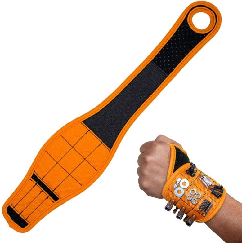 Magnetisches Werkzeugarmband, ein leichter Werkzeuggürtel für Herren mit starken Magneten, ideal zum Halten von Schraube...