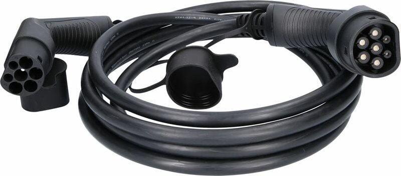 KS-Tools 117.7190 efuturo Ladekabel gerade, Typ 2 auf Typ 2 Stecker, 3 Phasen, b