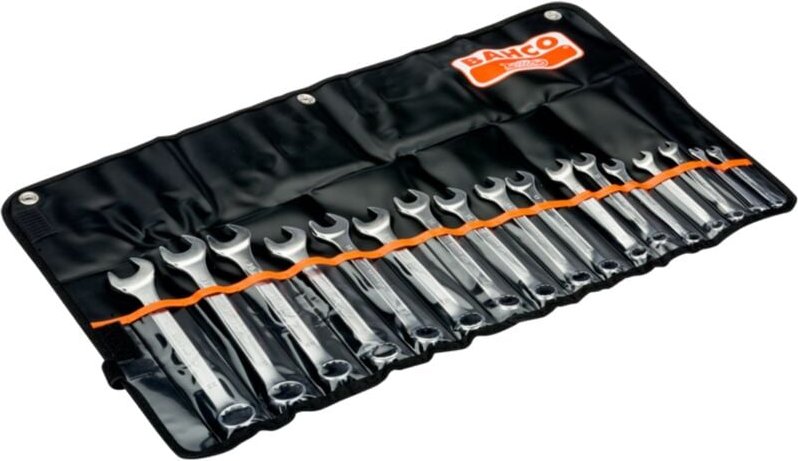 Satz metrische Ring-Maulschlüssel 6-22 mm - 17-tlg./Kunststofftasche - Bahco